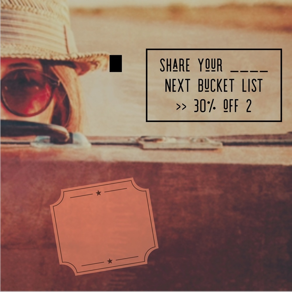 Share your Bucket List DESTINATION travel dream >> 30% off any 2 Neoprene Totes